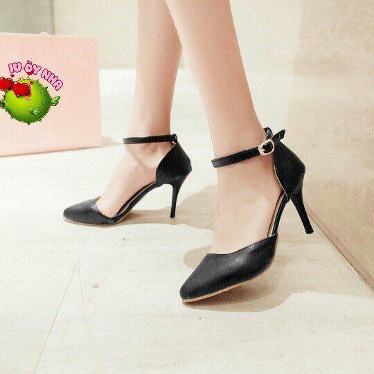 Giày Cao Gót nhọn 8p Bít Xéo