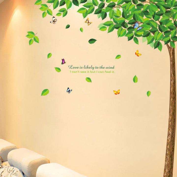 Decal dán tường cây xanh mát Sticker Tranh Dán Tường- HPMLA6026
