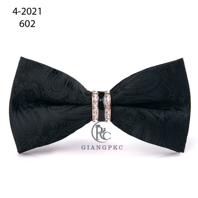 [HCM]Nơ cổ nam chú rể MC đính đá hoa văn đẹp Giangpkc Mẫu t4-2021