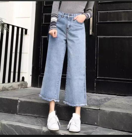 QUẦN BAGGY JEAN NỮ QUẦN ỐNG LOE CAO CẤP PHONG CÁCH THỜI TRANG PINKY79SHOP TB74