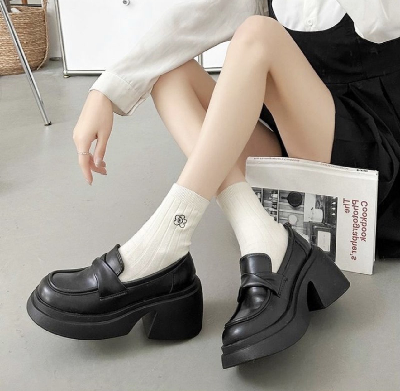 Giày oxford quai xoắn lᴏại 1 đế cao