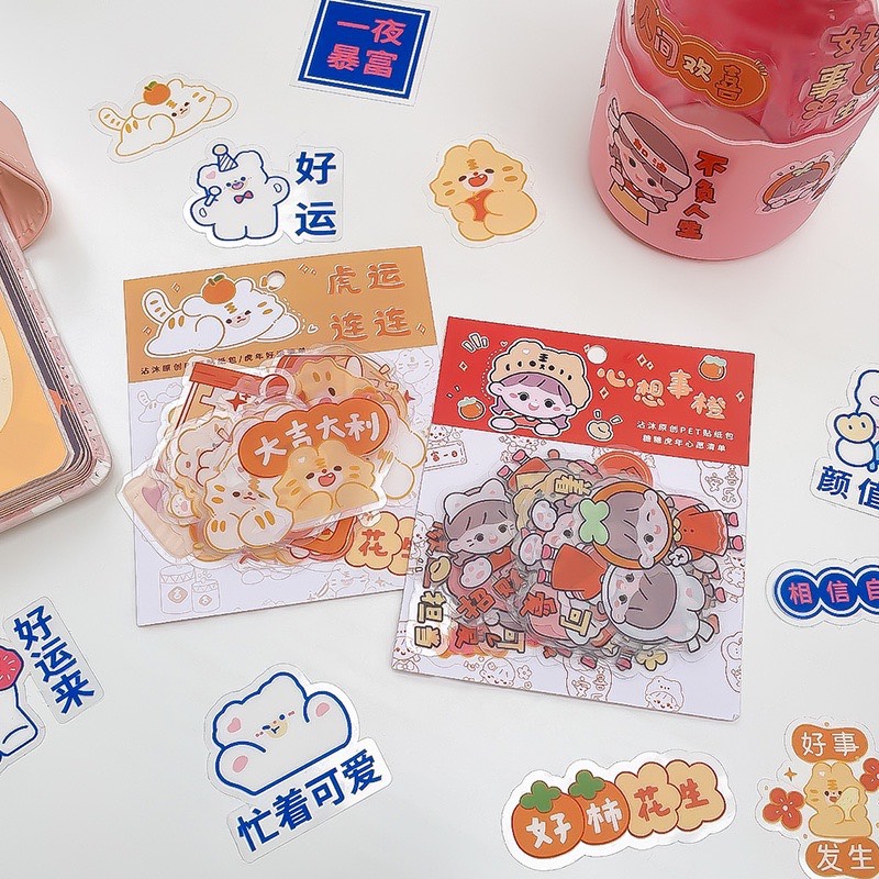 Gói 40 miếng sticker dán trang trí