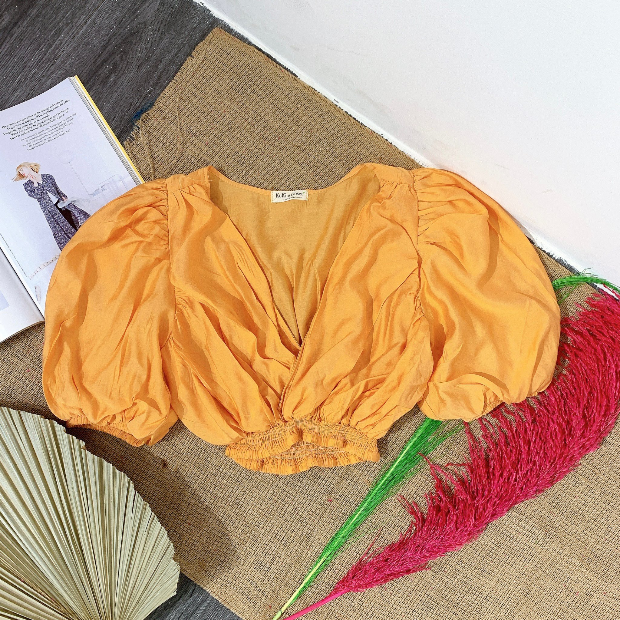Áo Đắp Chéo Chun Bụng Dành Cho Cô Nàng Cá Tính