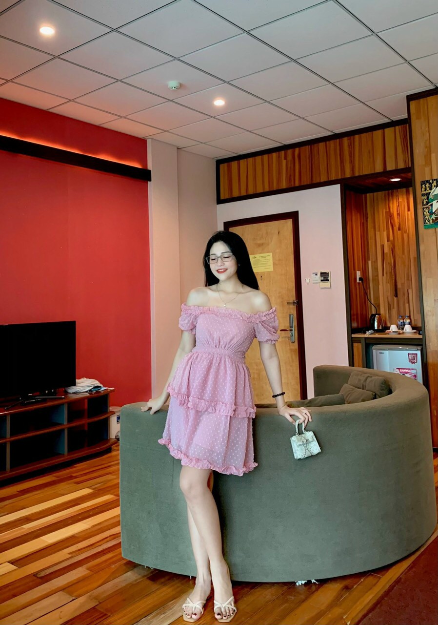 Đầm bẹt vai bèo-THH#damnu