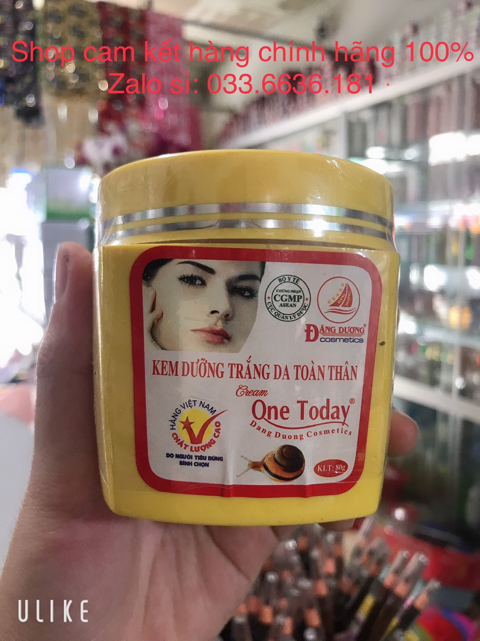 kem ốc sên one today dưỡng trắng da toàn thân hủ 80g ( giá mới lên )