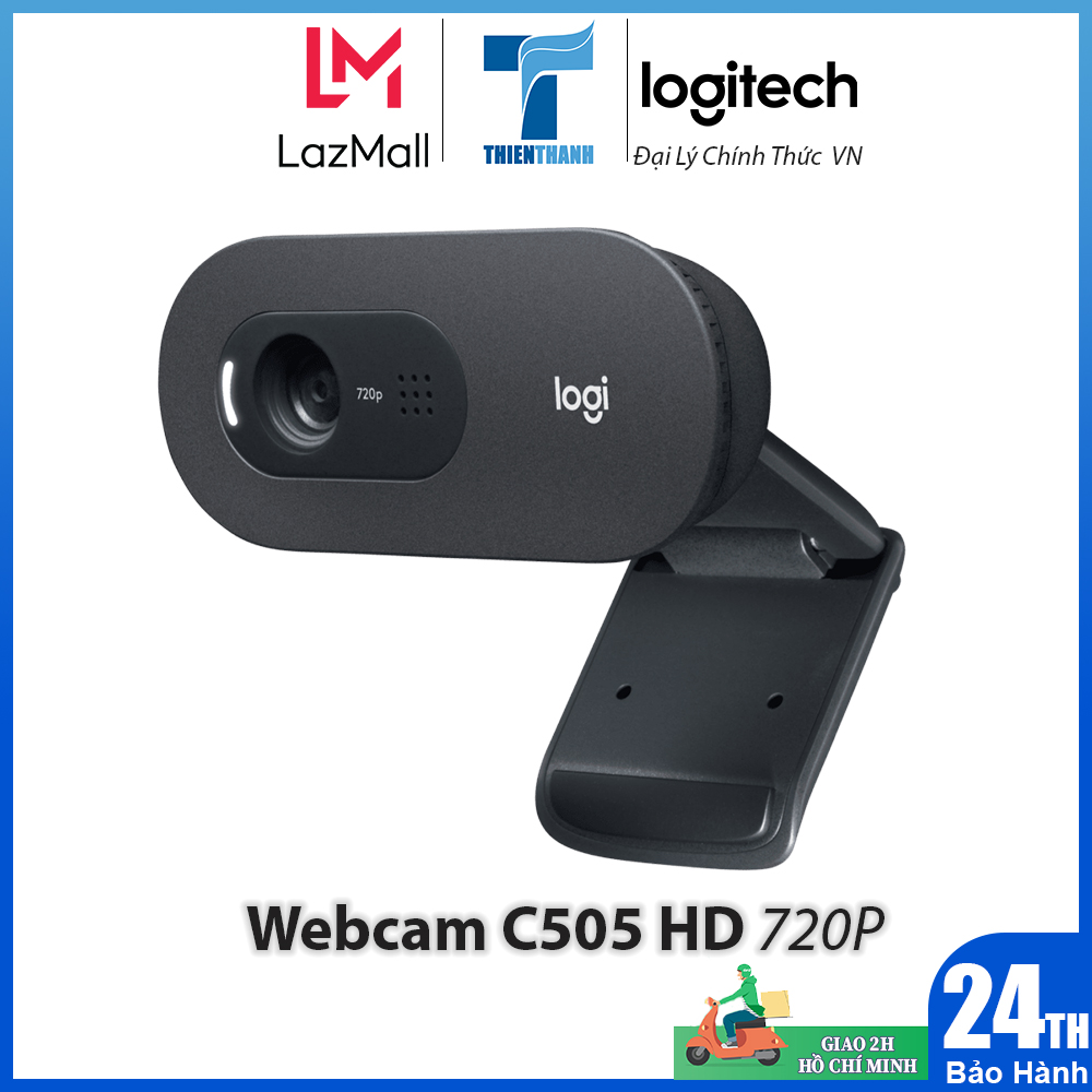 Webcam Logitech C505 HD - Hàng Chính Hãng