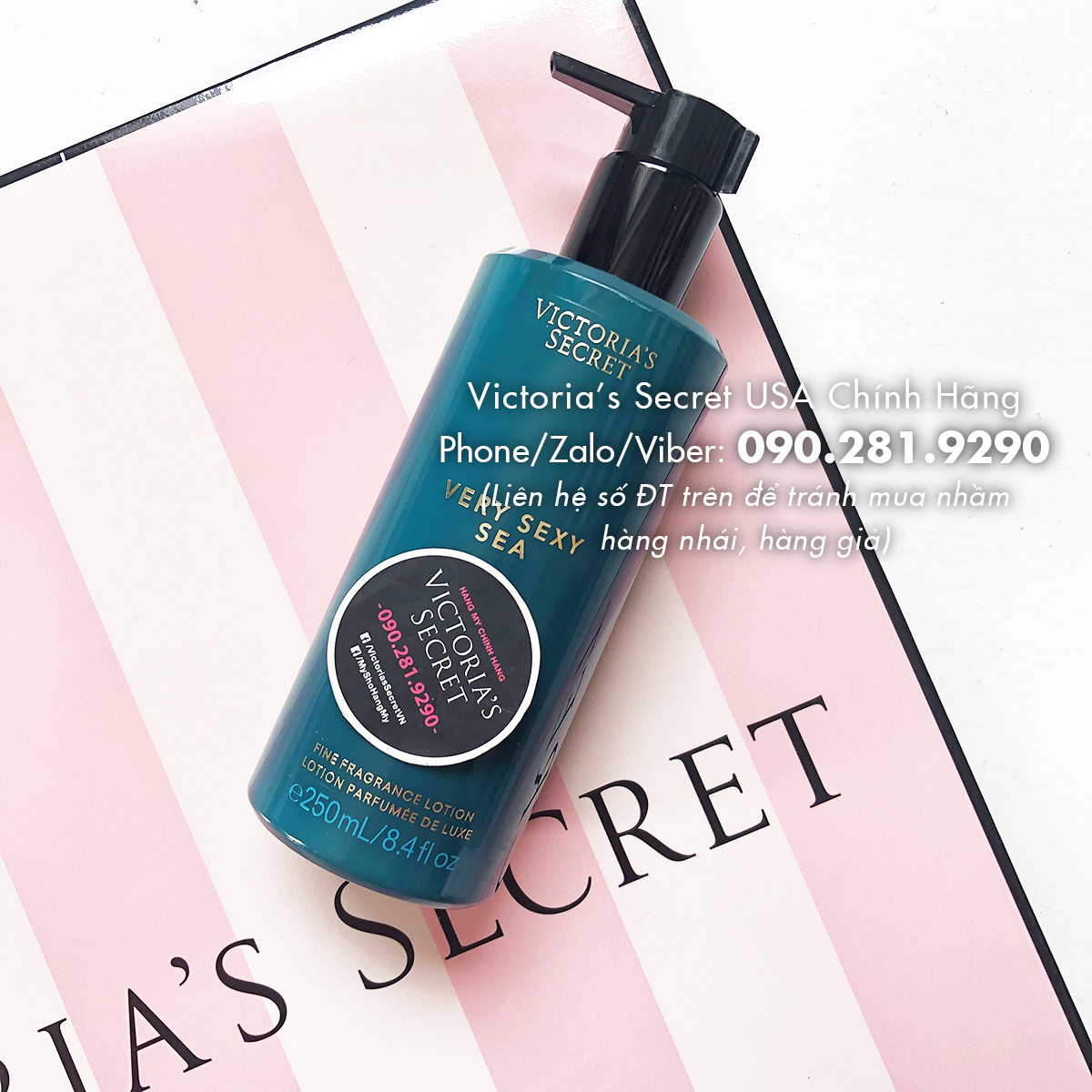 [250ml - Hàng Mỹ] Sữa Dưỡng thể nước hoa Very Sexy Sea - Victoria Secret USA