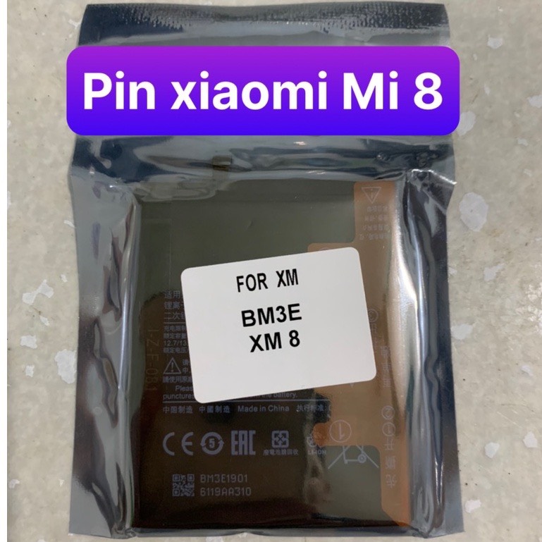 Pin zin loại 1 xiaomi mi 8 / bm3e - pin zin dung lượng 3300/3400mah
