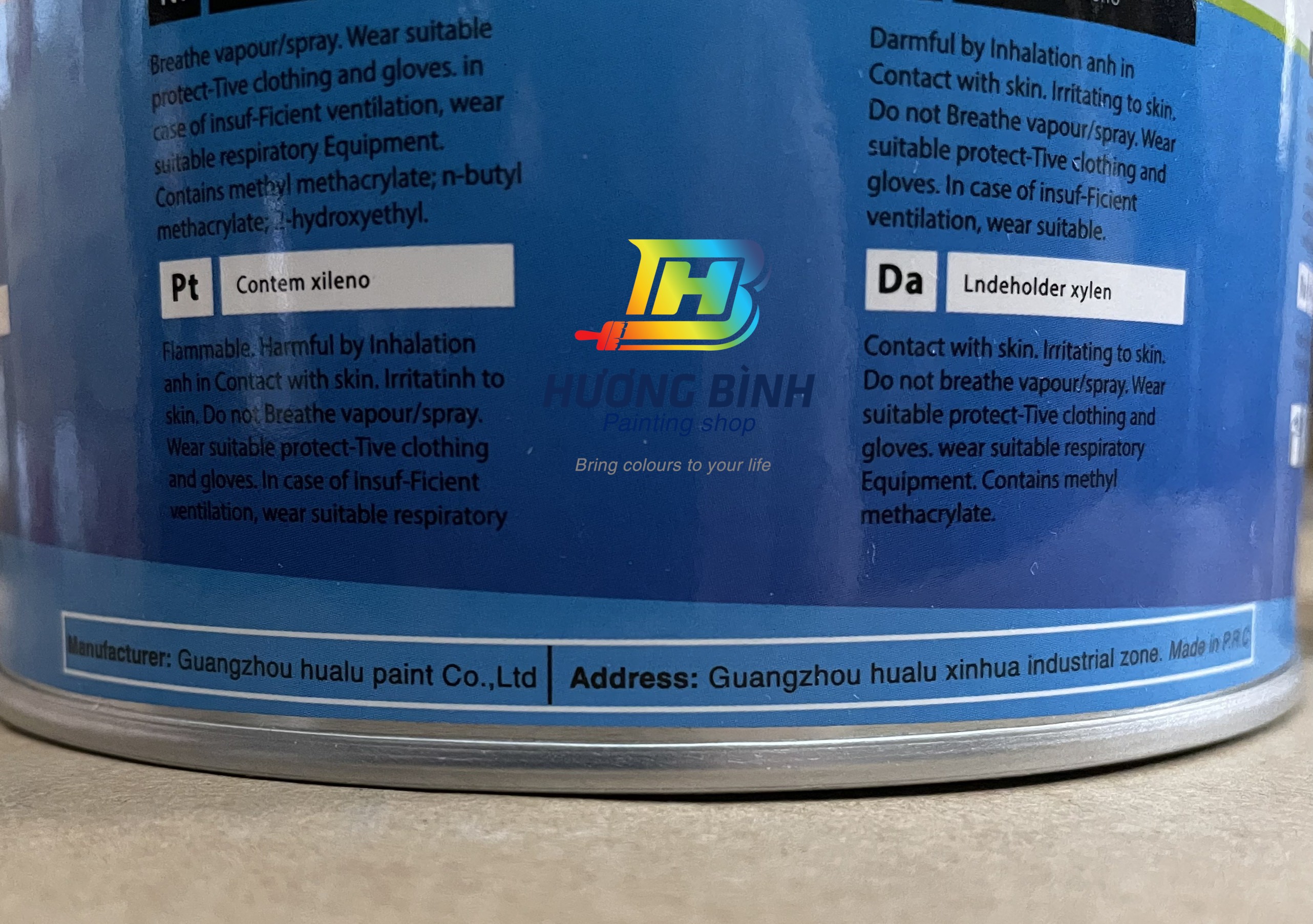 [Lon 1kg] Matit trét láng HBO loại 2 thành phần