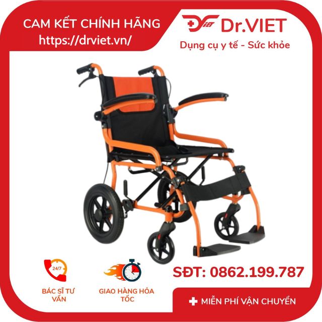 Genuine Lurian x-61 wheelchair-aid for older people who difficulty walking hand brake foldable travel strength folding iron frame