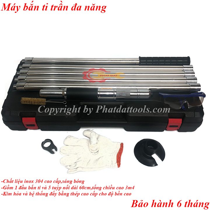 Máy bắn ti trần làm thạch cao,điện nước,điều hòa,báo cháy