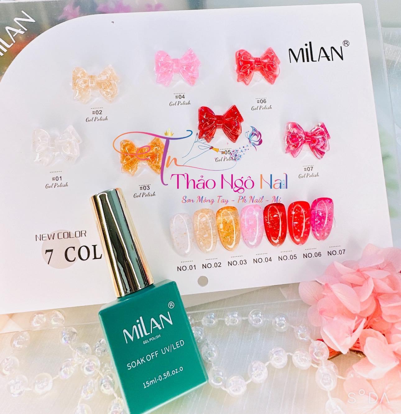 Sơn gel nhũ xà cừ Milan dành cho Nail
