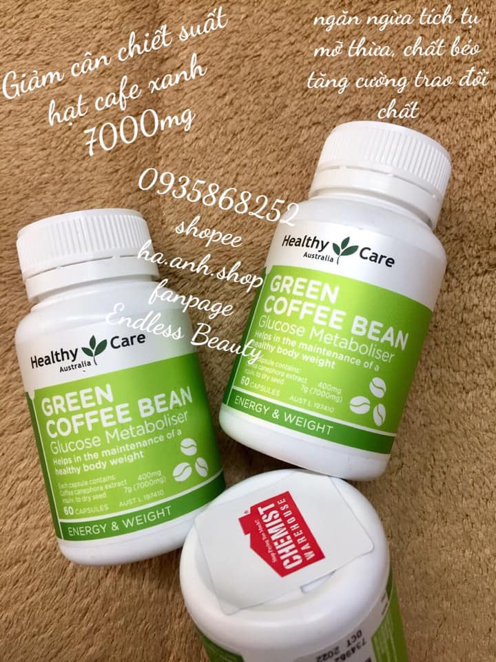 Healthy care green coffee bean 60 viên