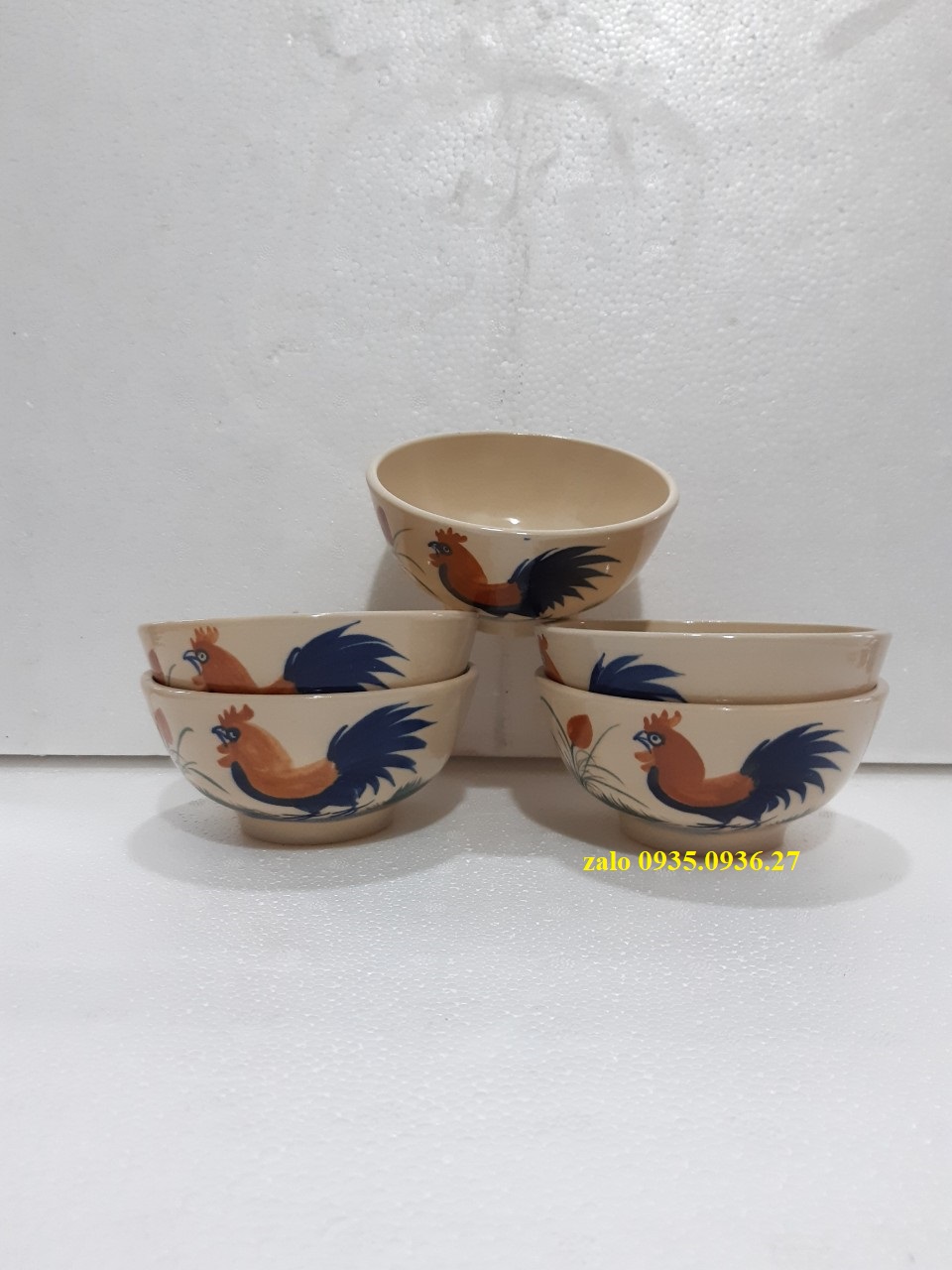 Chén cơm con gà 10 cái ( chén sứ bao đẹp)