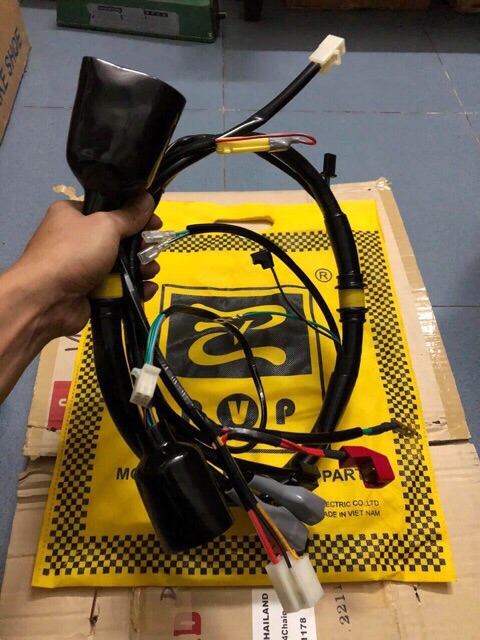 Bộ dây điện sườn xe Wave Alpha nhỏ