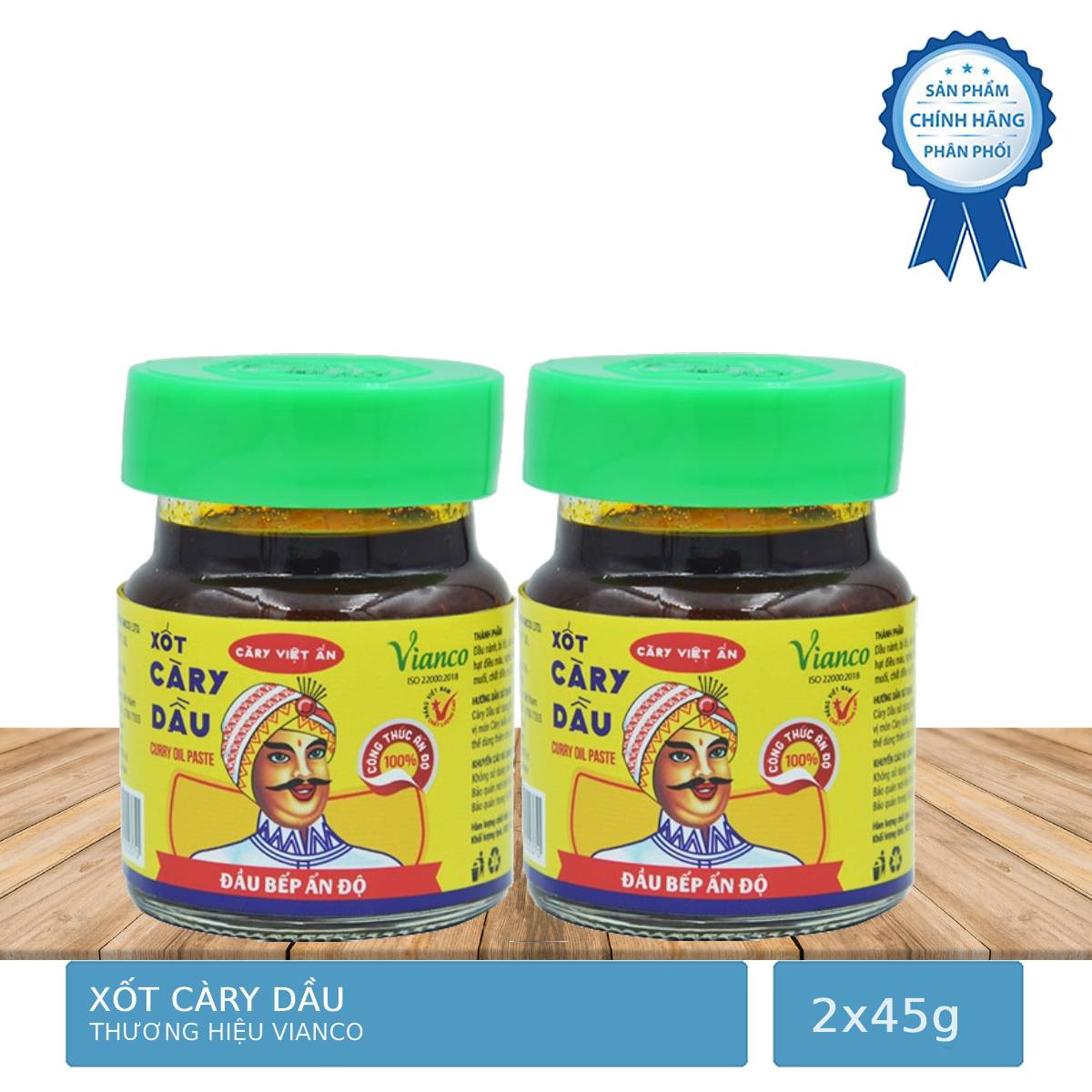 Combo 2 Hộp Xốt Càry Dầu Vianco 45g