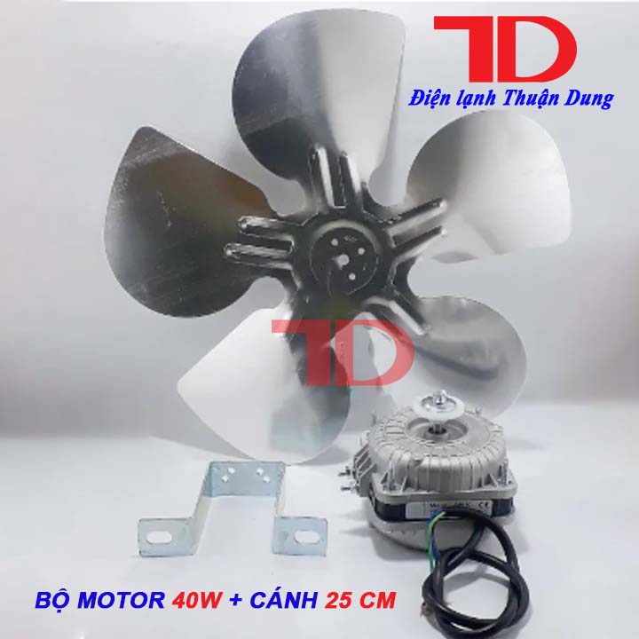 Motor quạt giải nhiệt dàn nóng 25W, mô tơ quạt tản nhiệt tủ đông tủ mát - Điện lạnh Thuận Dung