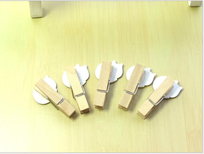 [HCM]10 kẹp gỗ hình mèo mập