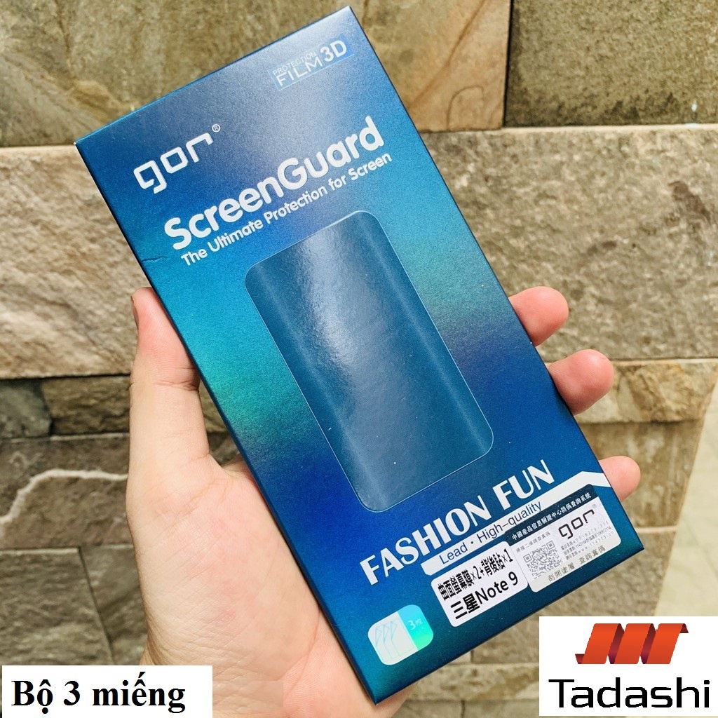 Dán Dẻo Gor Samsung Galaxy Note 8/ Note 9/ Note 10/ Note 10 Plus/ Note 20 Ultra Dán Full Màn 3D, Trong suốt - Chính Hãng Gor