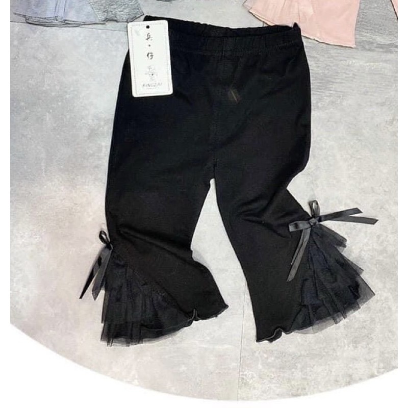 QUẦN LEGGING LỬNG ỐNG LOE CHO BÉ SIÊU XINH