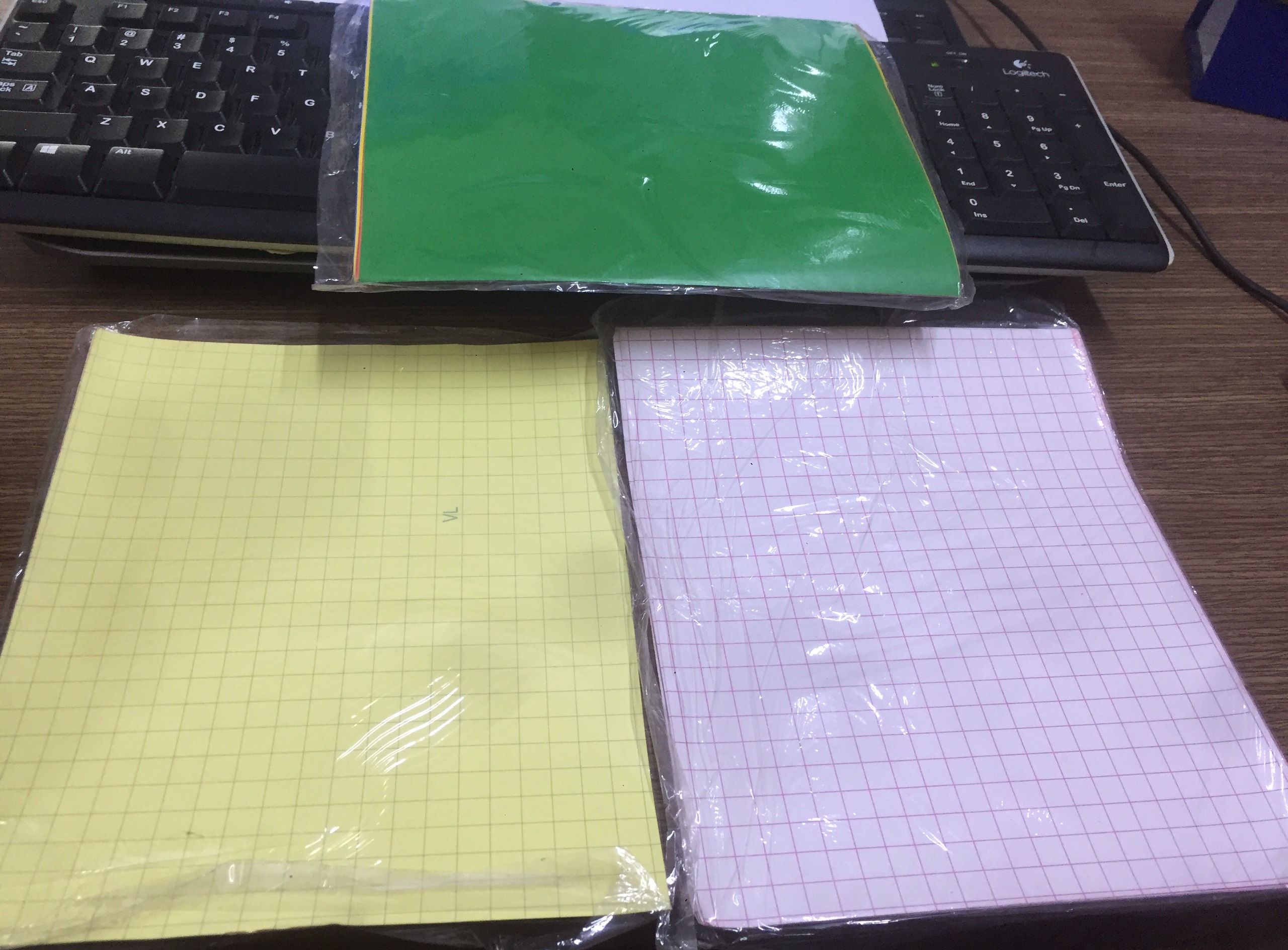 Combo 5 Xấp Giấy màu thủ công - Xấp 7 màu