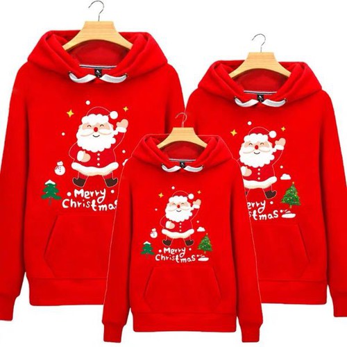 [HCM]ÁO KHOÁC / ÁO HOODIE NAM / ÁO HOODIE NỮ / ÁO HOODIE ÁO TRÒNG ĐẦU IN ÔNG NOEL