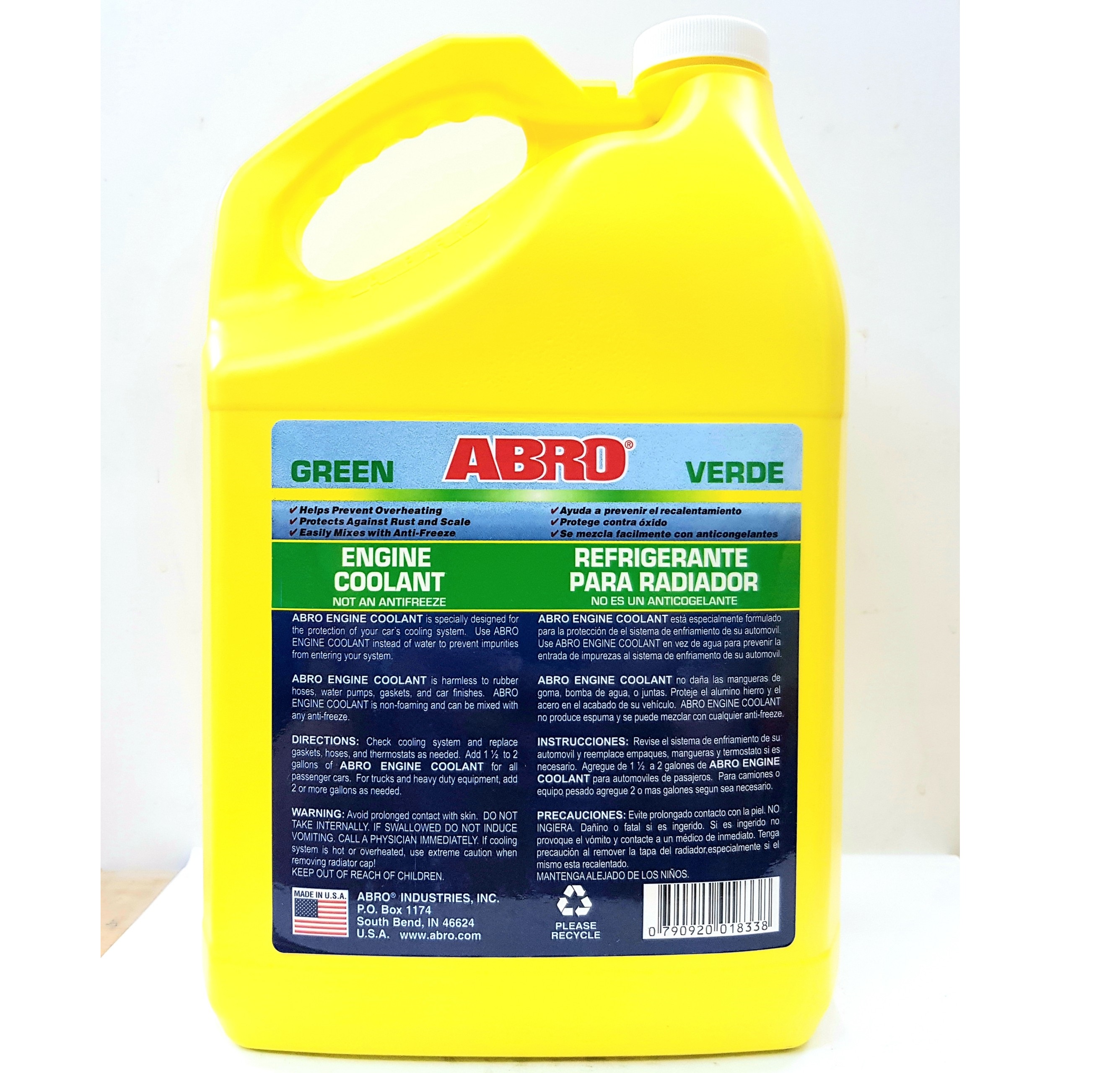Nước làm mát ABRO ENGINE COOLANT 4L (Xanh)