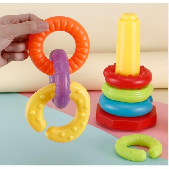 Đồ chơi tháp cầu vồng gấu cao 30cm cho bé