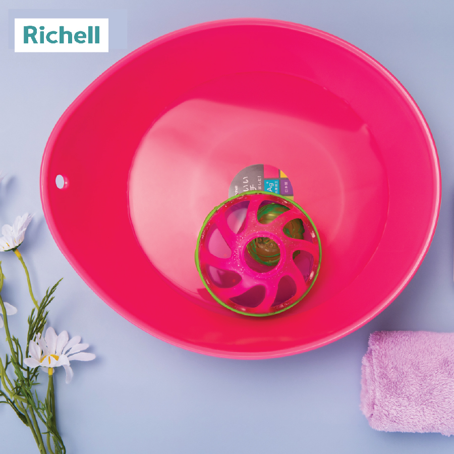 CHẬU NHỰA KHÁNG KHUẨN HAYUR RICHELL (HỒNG)