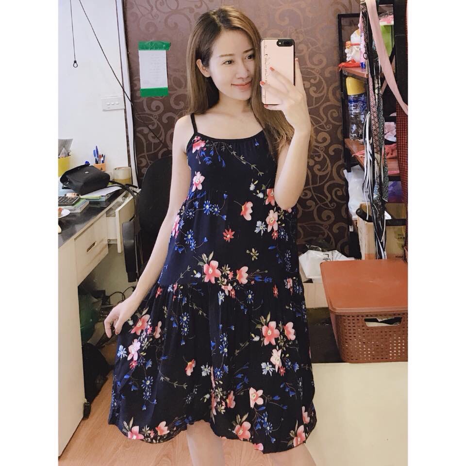 váy bầu lanh chất mát 140