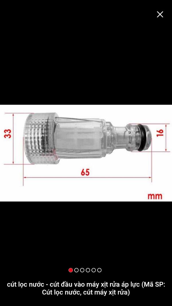 Cút đầu vào máy xịt rửa xe xịt rửa áp lực,
