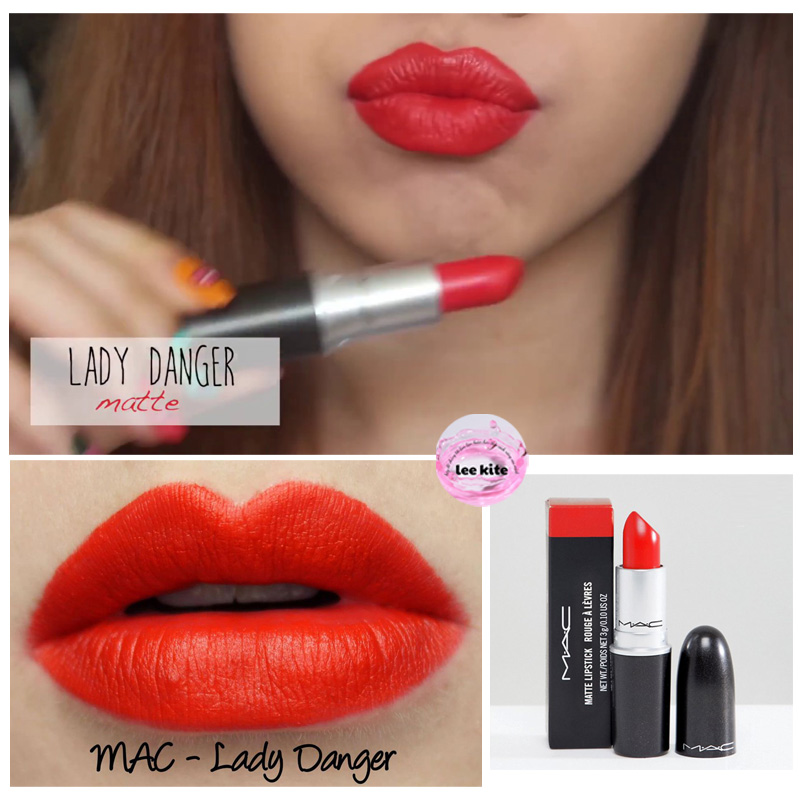 Son MAC Lady Danger 607 - Màu Đỏ Cam (Dòng Matte)