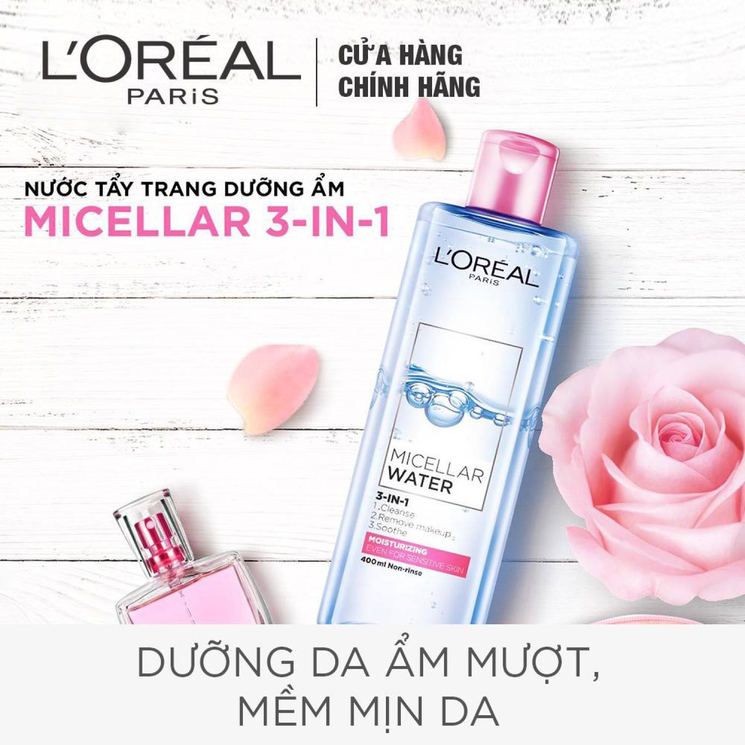 NƯỚC TẨY TRANG LORE'AL WATER -CHAI 95ml