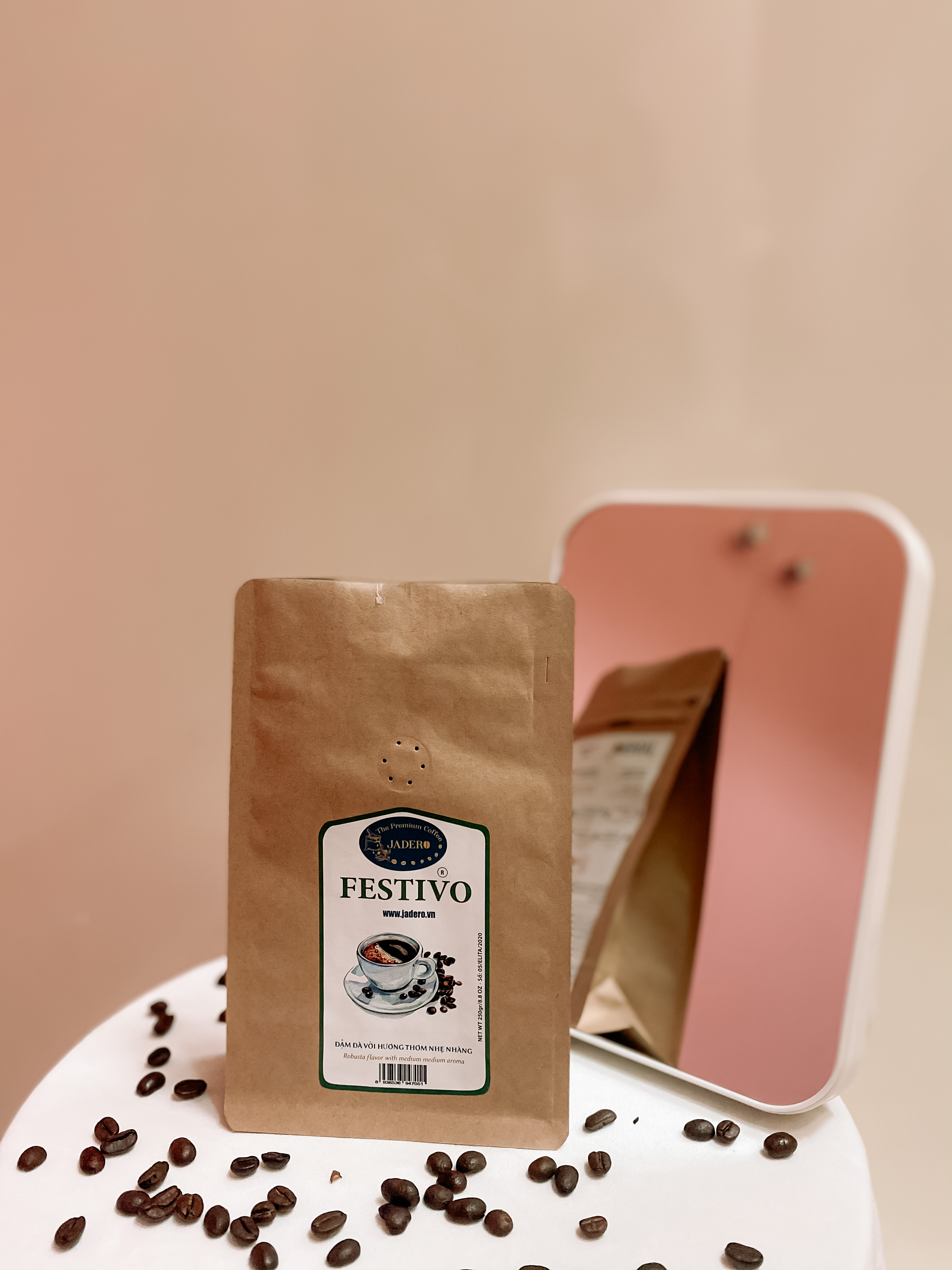 [HCM][BỘT PHA PHIN] Cà phê Festivo bột pha phin rang mộc nguyên chất 250Gr