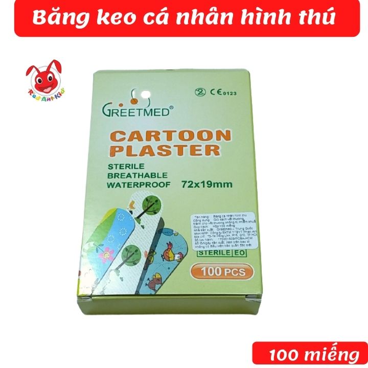 Băng keo cá nhân hình dễ thương Greetmed-  Kiến Lửa