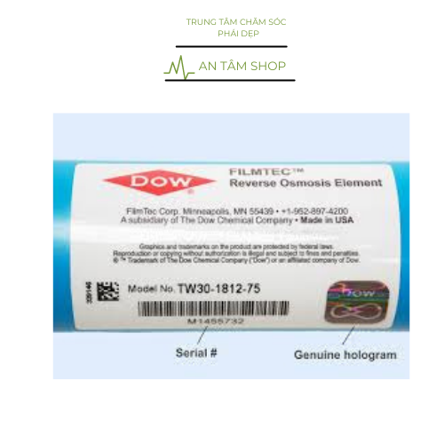 Màng RO DOW - lõi lọc số 4 máy lọc nước RO
