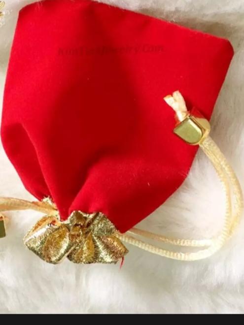 Combo 4 Túi gấm đỏ mai mắn kim tiền đựng trang sức mỹ phẩm làm bao lì xì năm mới 2023