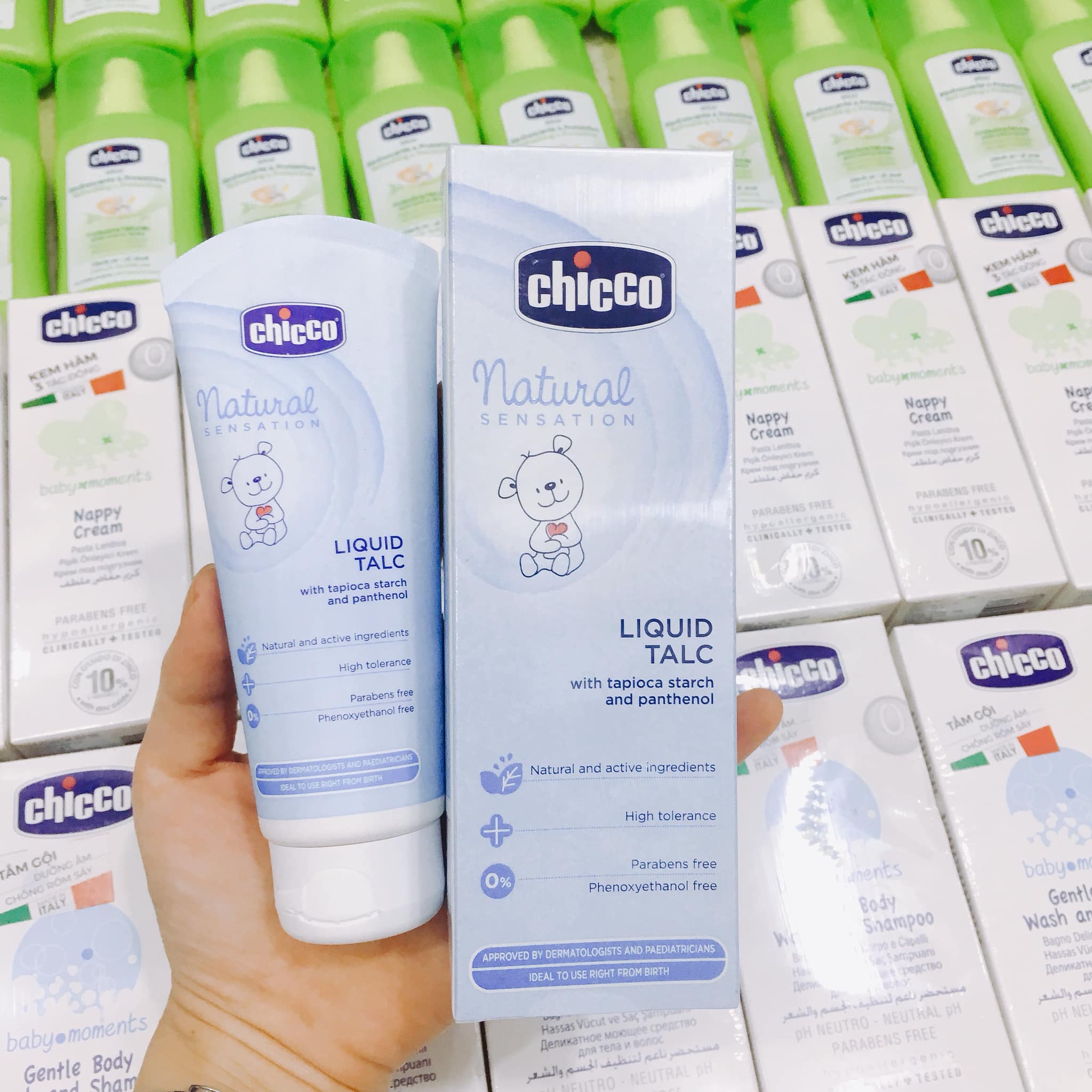 Phấn Rôm Nước Chicco 100ml Cho Bé - Sukem Shop