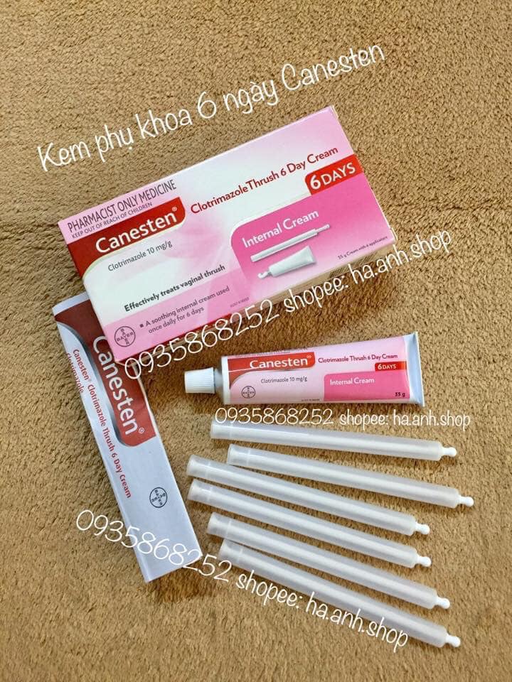 Kem phụ khoa Canesten 35g 6 ngày