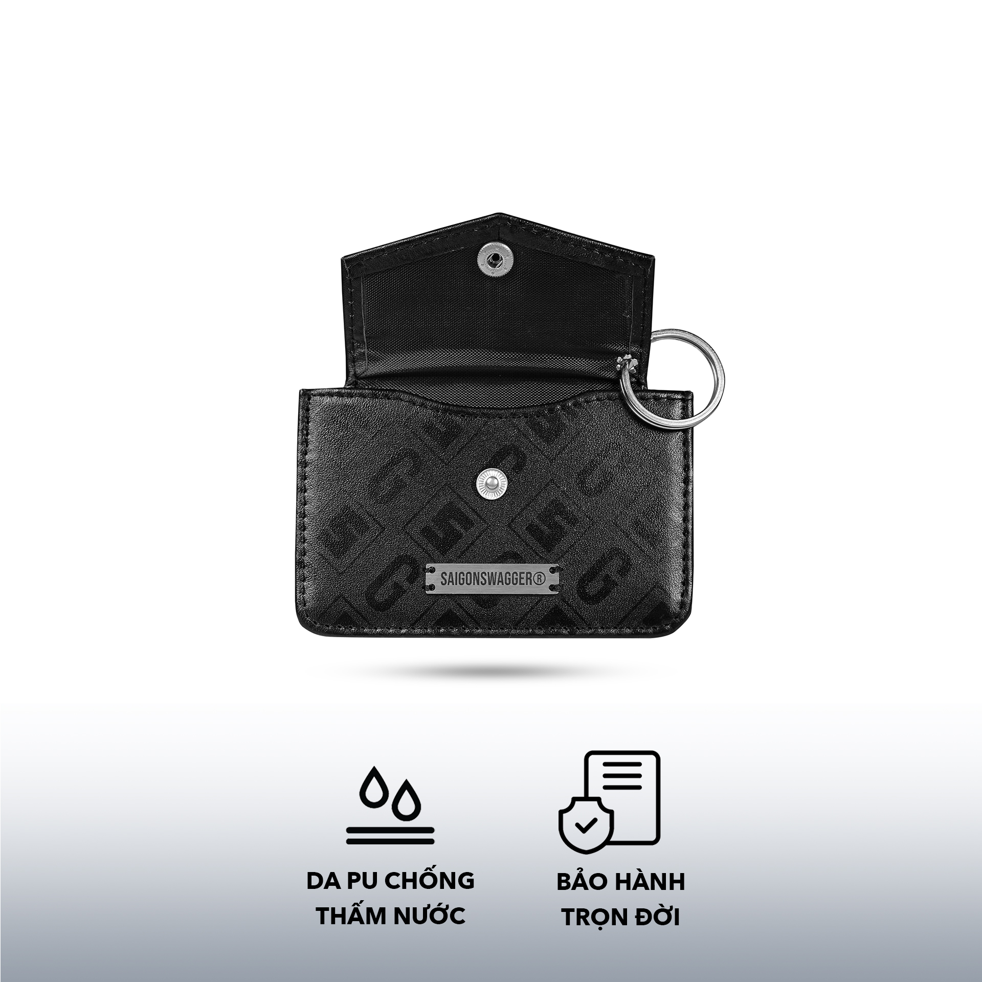 Ví Đựng Thẻ, Móc Khoá Da Thật SAIGON SWAGGER® ECLIPSE FLAP CARD KEYCHAIN
