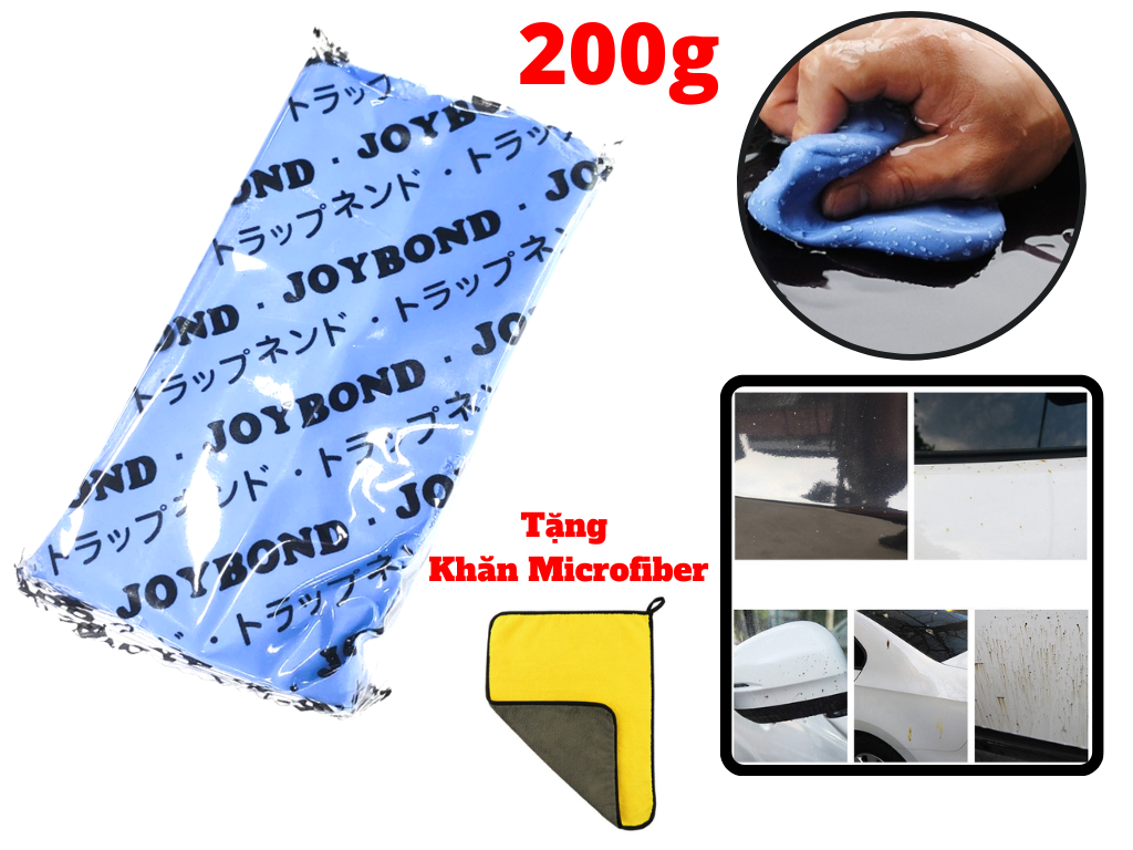Đất Sét Tẩy Bụi Sơn Chuyên Dụng Nhật Bản Joybond 200g Tặng Khăn Microfiber