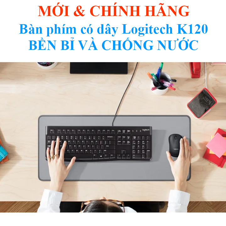 Bàn Phím Có Dây Logitech K120 BỀN BỈ VÀ CHỐNG NƯỚC \ Limeide K15