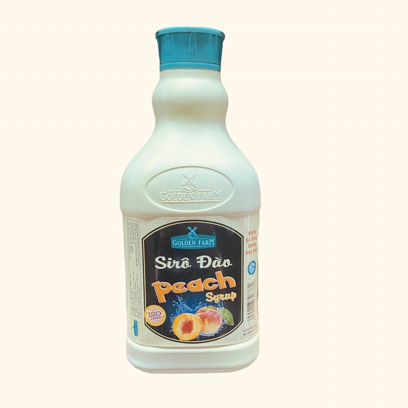 Siro golden farm đào, dâu, vải can 2l