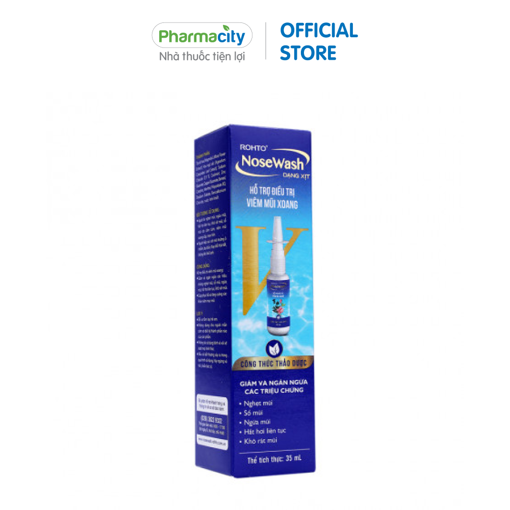 Xịt vệ sinh mũi Rohto NoseWash (35ml)