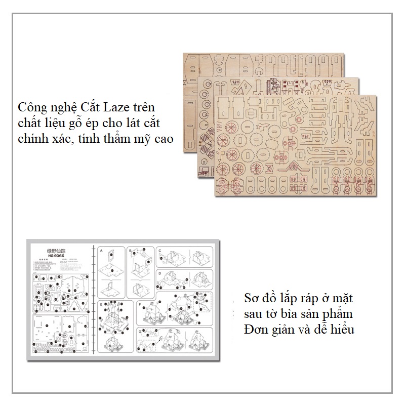 [HCM]Đồ chơi gỗ lắp ráp 3D-86 mảnh ghép-cắt laser