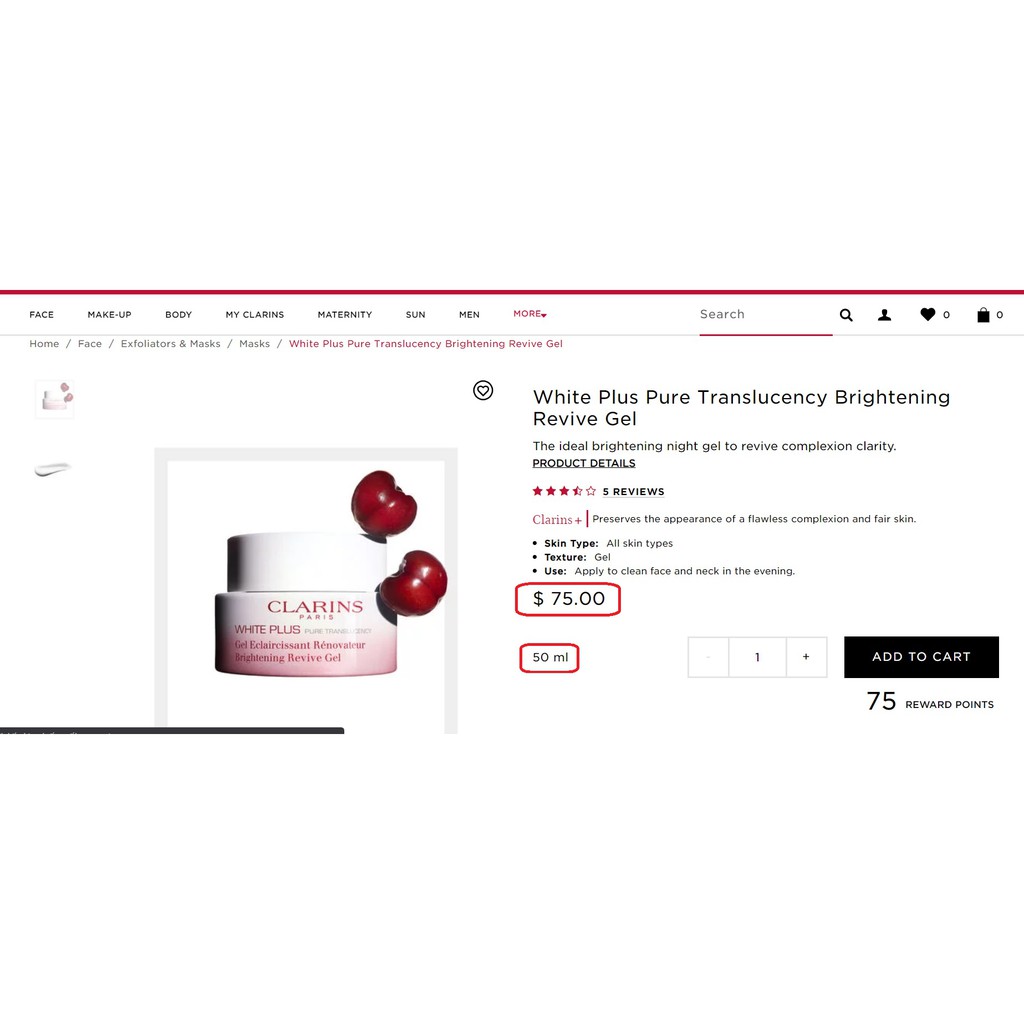 Kem Dưỡng Sáng Da Ban Đêm Clarins 5Ml.