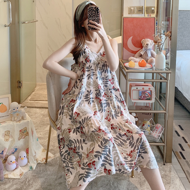 Váy 2 Dây Lanh Mặc Nhà VN60