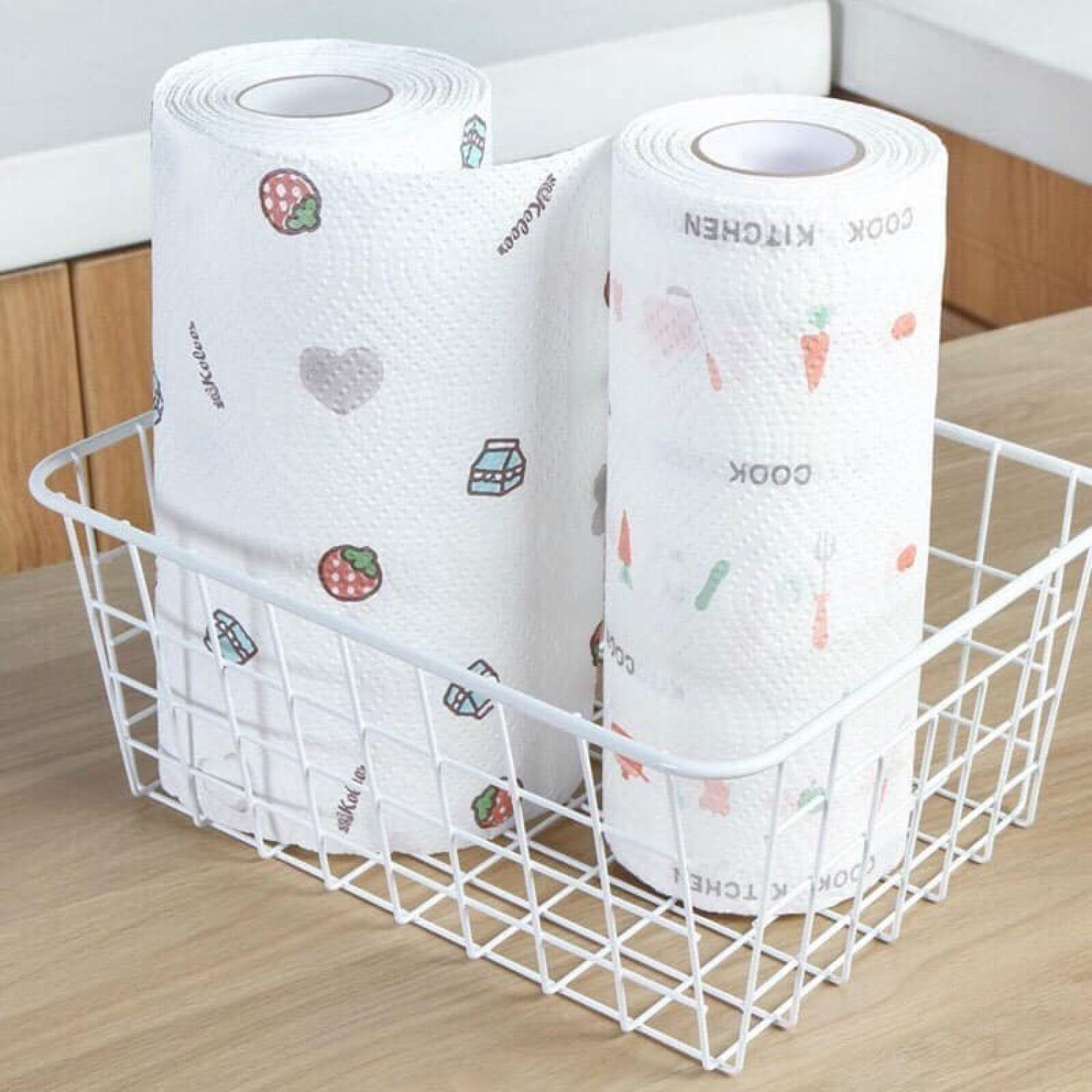 Cuộn 220 tơ` Khăn Giấy Lau Bếp Đa Năng 20 - 25cm