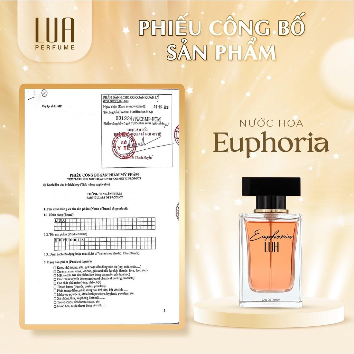 [Chính Hãng] Nước hoa nữ Euphoria 30ml Lua Perfume