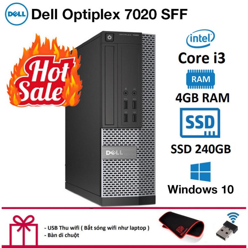 Bảng giá Máy tính đồng bộ Dell Optiplex 7020 SFF (Core i3 4150 /4Gb /SSD 240Gb). Quà Tặng. Bảo hành 24 tháng. Hàng Nhập Khẩu Phong Vũ